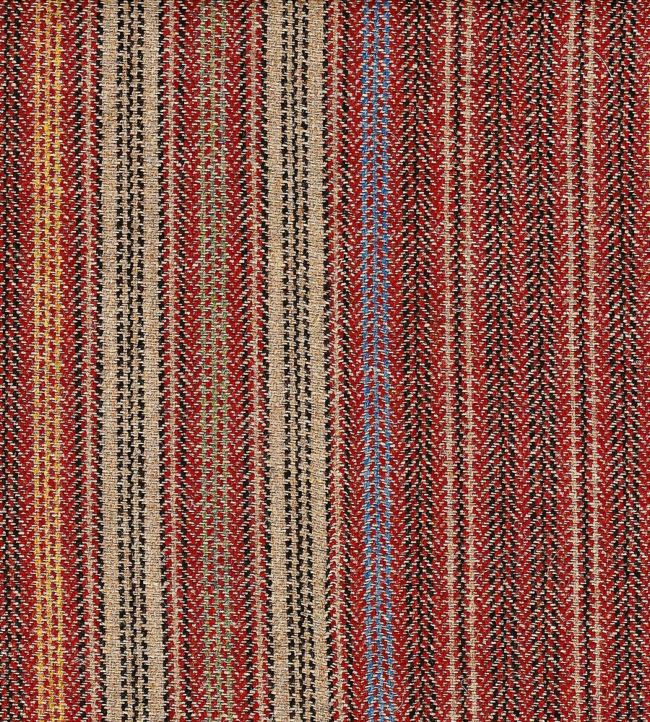 Strete Stripe Fabric - Red
