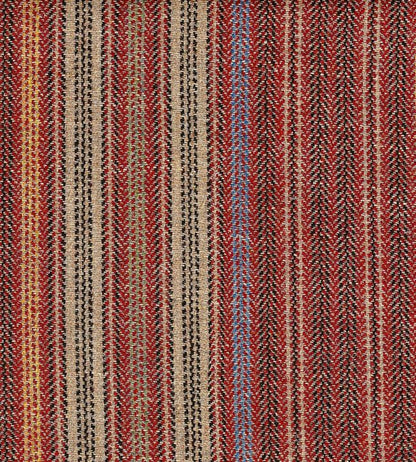 Strete Stripe Fabric - Red
