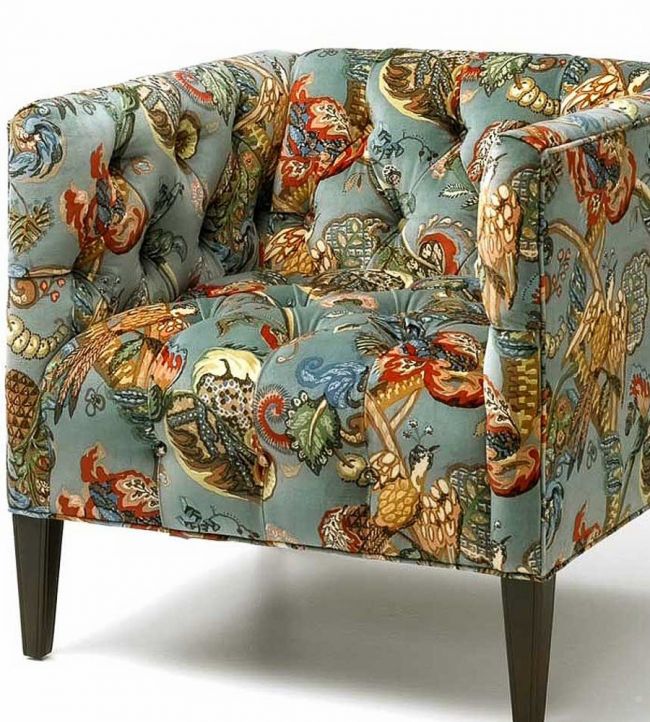 Poppinjay Velvet Room Fabric - Green