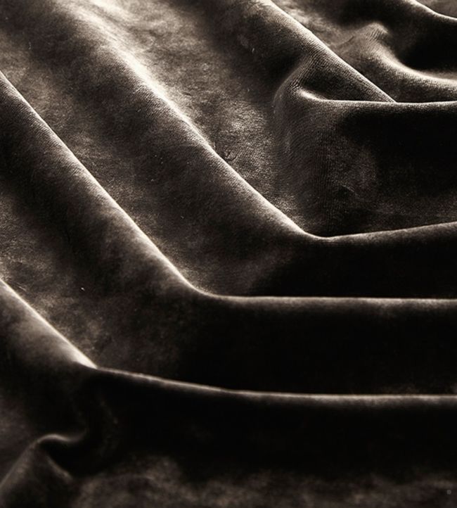 Rostov Velvet Fabric - Black