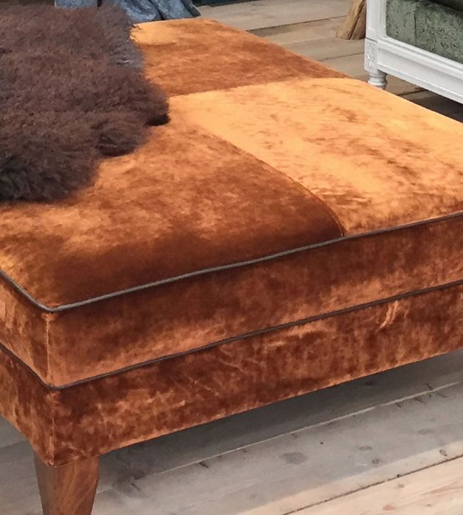 Rostov Velvet Room Fabric - Brown 