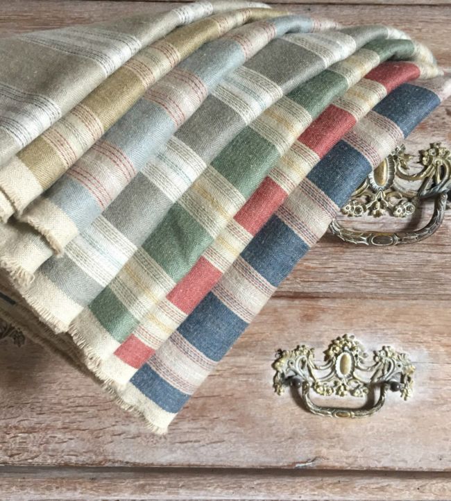 Callow Stripe Room Fabric - Multicolor