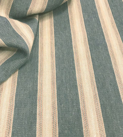 Callow Stripe Fabric - Blue
