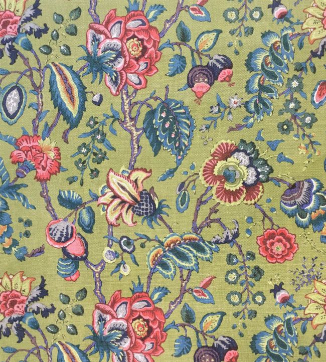 Chatterpie Linen Fabric  - Blue