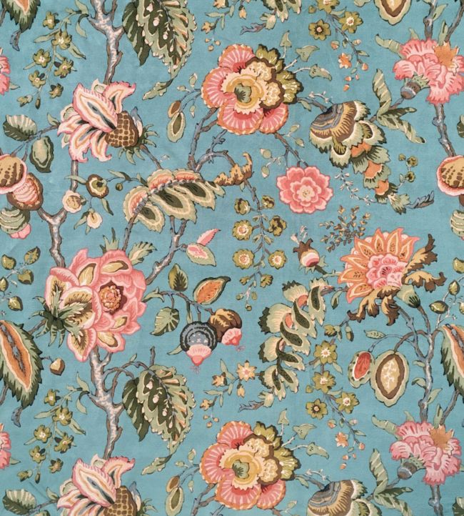 Chatterpie Velvet Fabric - Blue