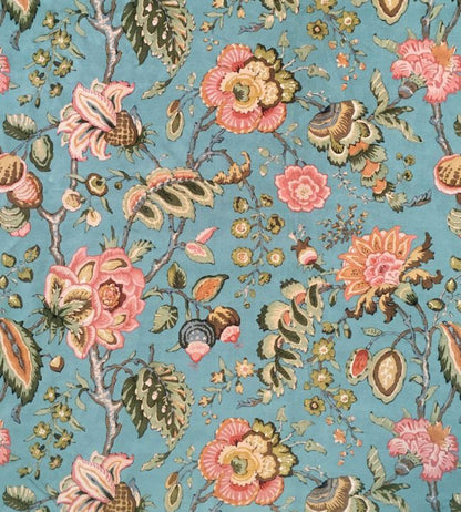 Chatterpie Velvet Fabric - Blue