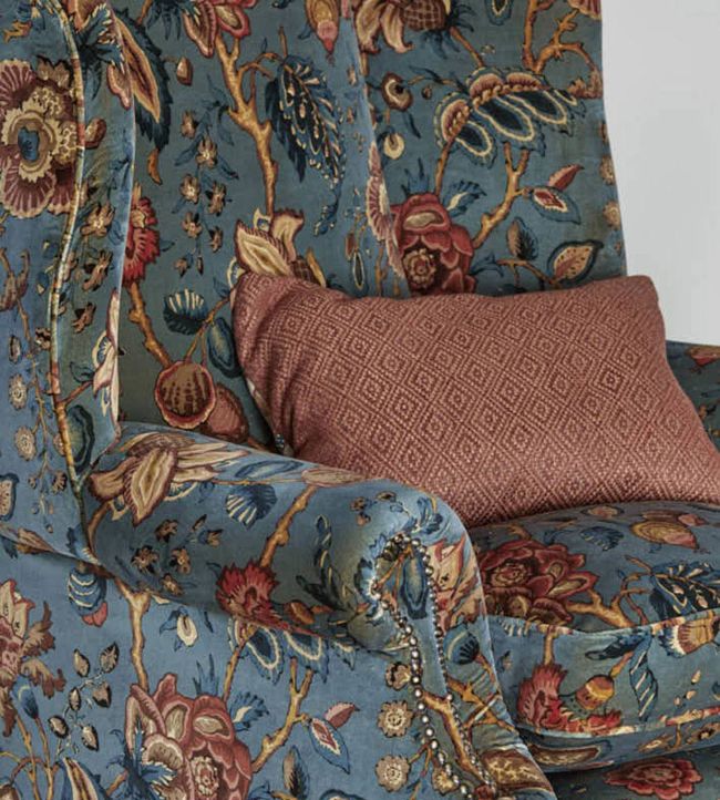 Chatterpie Velvet Room Fabric - Teal