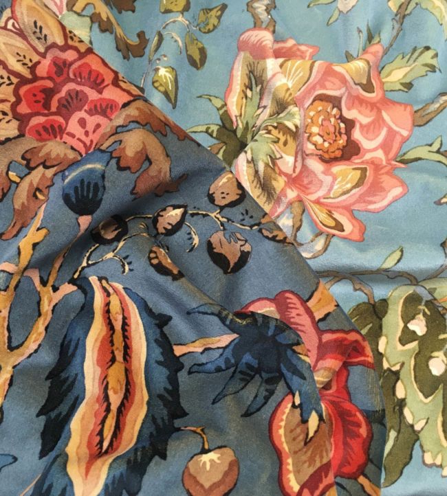 Chatterpie Velvet Room Fabric - Teal