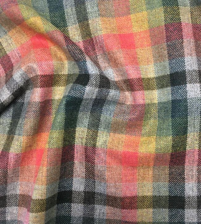 Mandarin Plaid Room Fabric - Multicolor