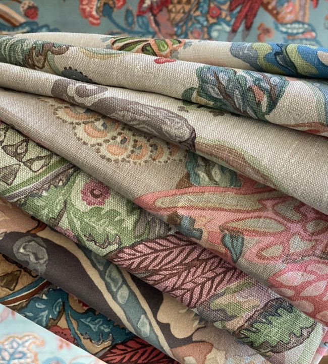 Poppinjay Linen Room Fabric - Multicolor