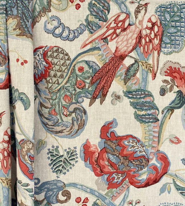 Poppinjay Linen Fabric - Multicolor