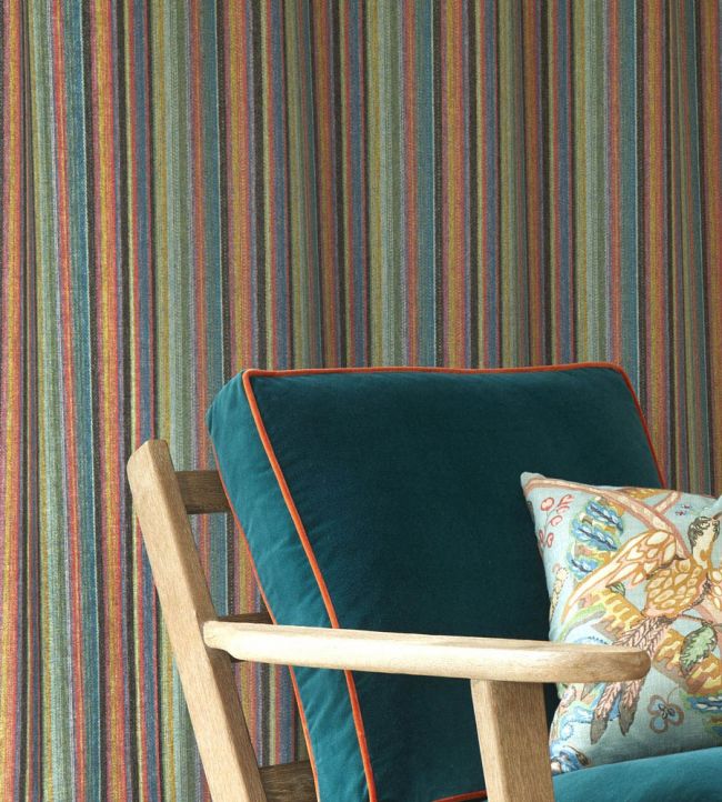 Lundy Stripe Room Fabric - Multicolor
