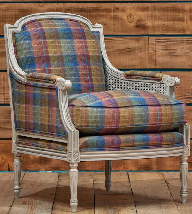 Cossack Plaid Room Fabric - Blue