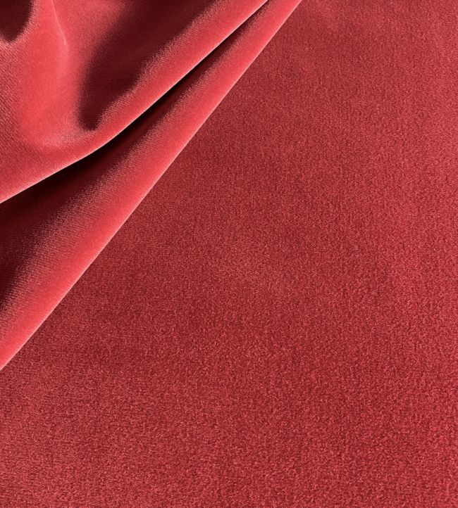 Palis Velvet Fabric - Red