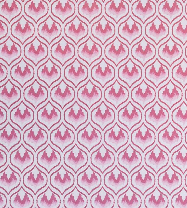 Ikat Heart Wallpaper - Oxblood - BG2300201 - Barneby Gates