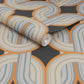 In the Loop Wallpaper - Choc Orange - Envy