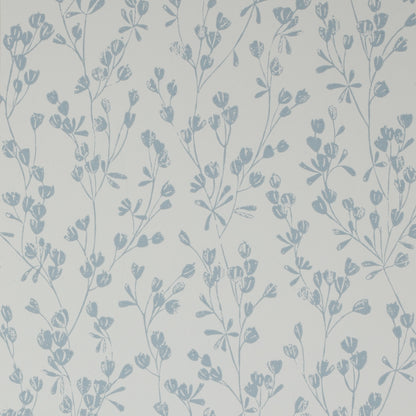 Ines Wallpaper - Cream/Blue - J178W-04 - Jane Churchill