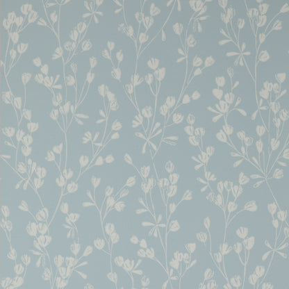 Ines Wallpaper - Soft Blue - J178W-01 - Jane Churchill