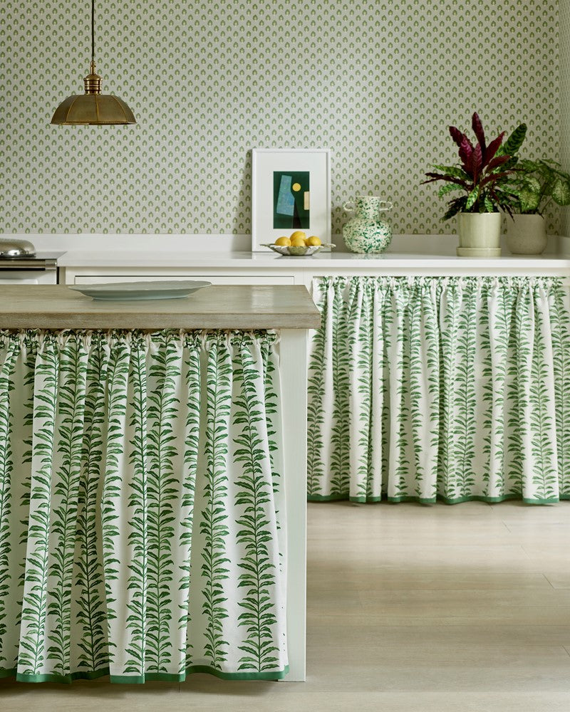 Larkin Fabric - Green - Jane Churchill