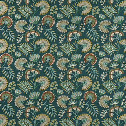 Chiana Fabric - Teal - Jane Churchill