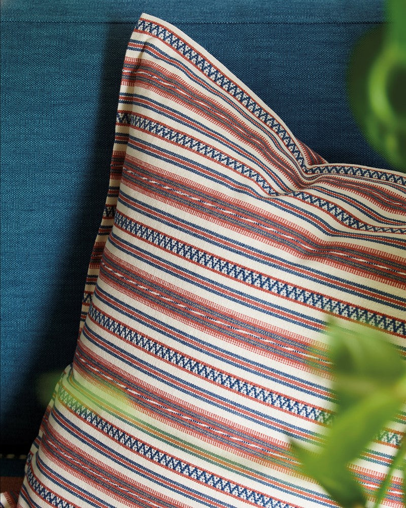 Ivo Stripe Fabric - Red - Jane Churchill