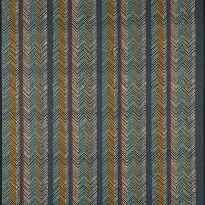 Medina Stripe Fabric - Blue - Jane Churchill