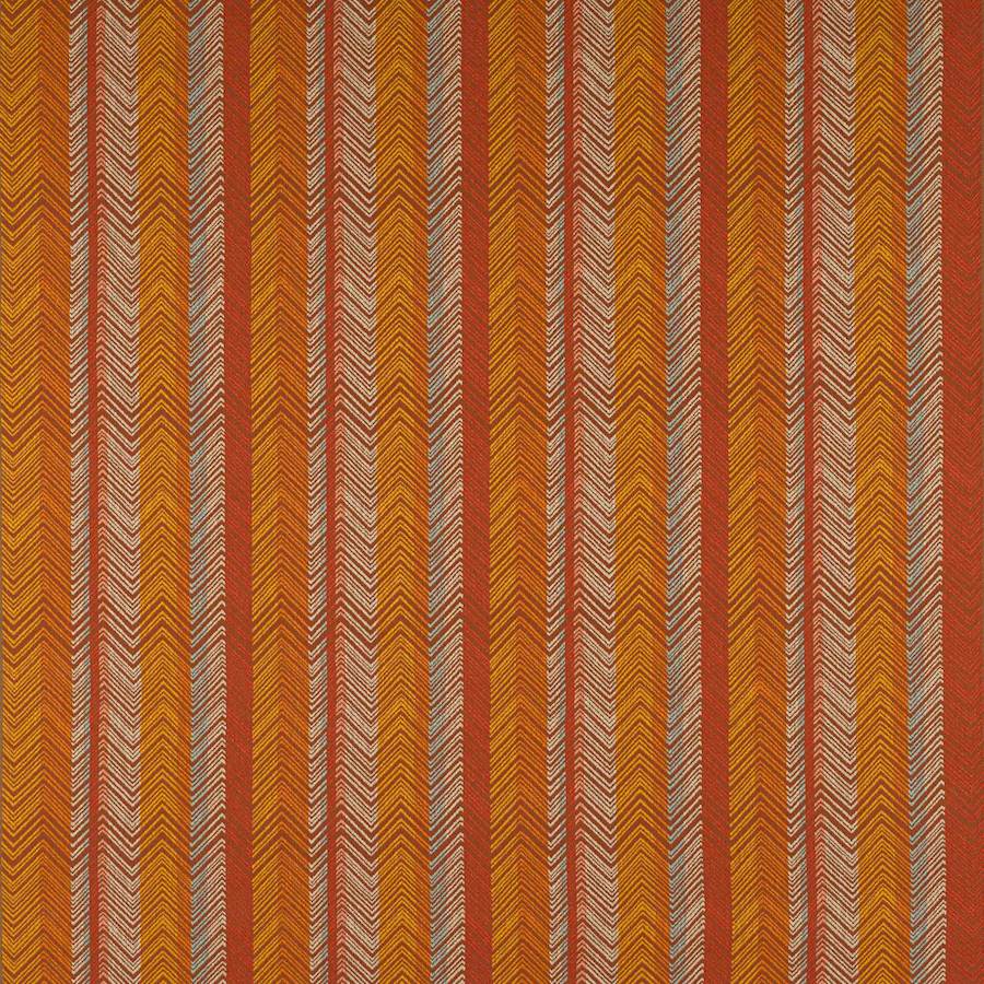 Medina Stripe Fabric - Orange - Jane Churchill