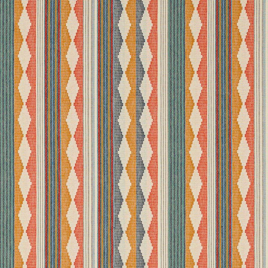 Ravi Stripe Fabric - Orange - Jane Churchill