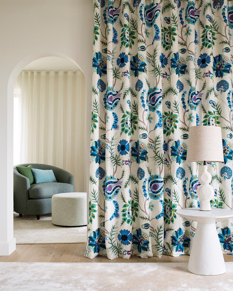 Bukhara Fabric - Blue - Jane Churchill