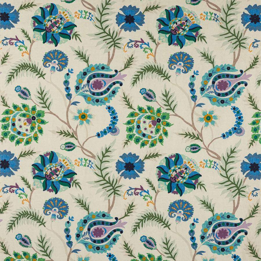 Bukhara Fabric - Blue - Jane Churchill
