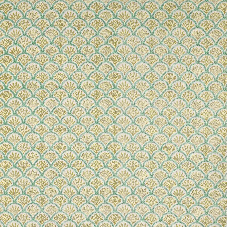 Coralli Fabric - Green - Jane Churchill