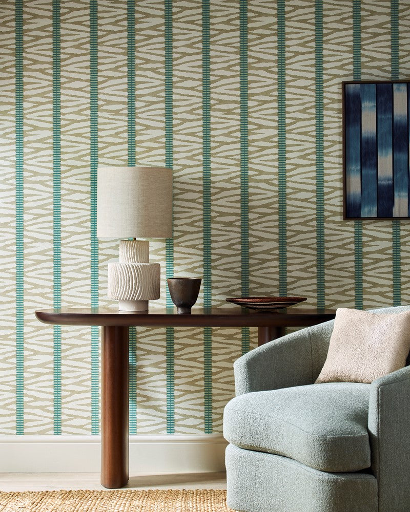 Kline Fabric - White - Jane Churchill