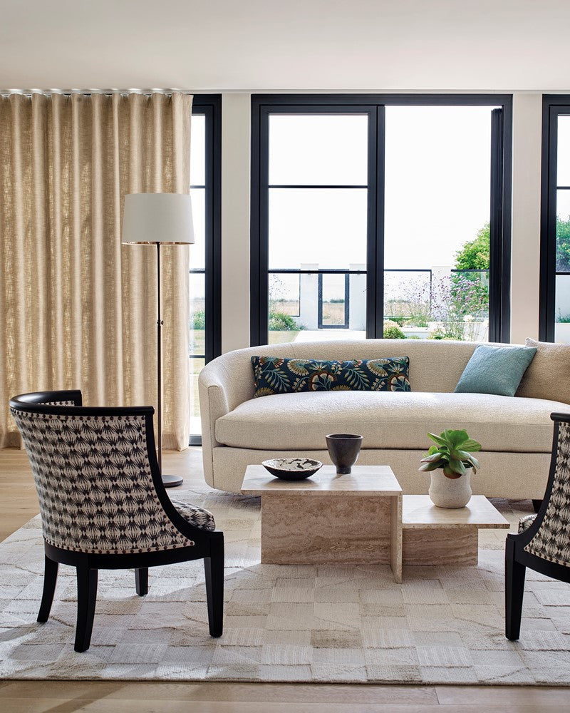 Kline Fabric - White - Jane Churchill