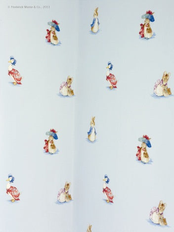 Beatrix Potter Wallpaper - Silver - Colefax & Fowler - Jane Churchill