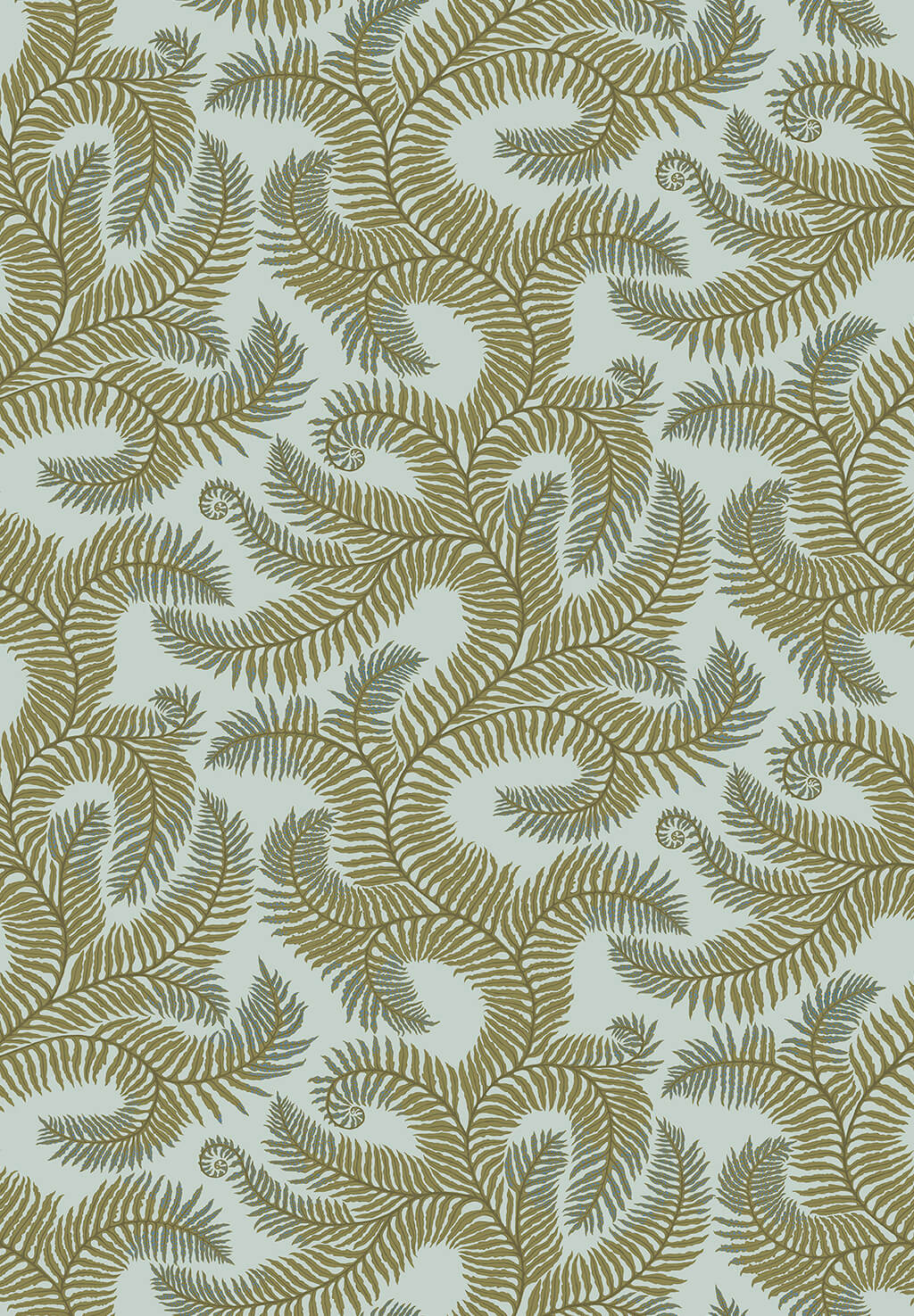 Bombe’s Fernery Wallpaper | Olive and Celadon