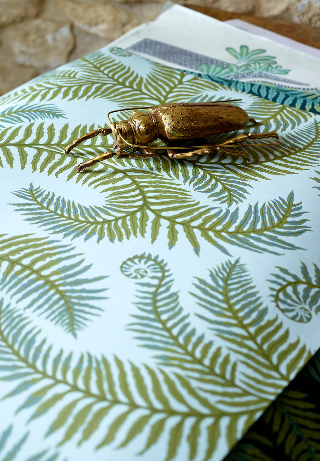 Bombe’s Fernery Room Wallpaper | Olive and Celadon