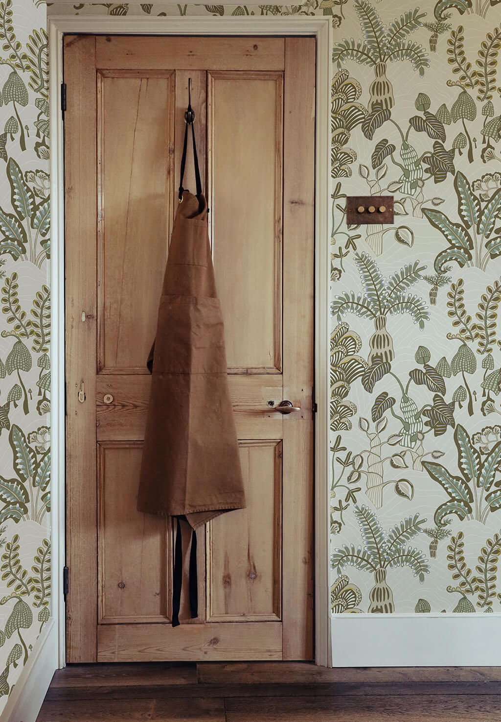 Woodland Floor Room Wallpaper | Soft Olive