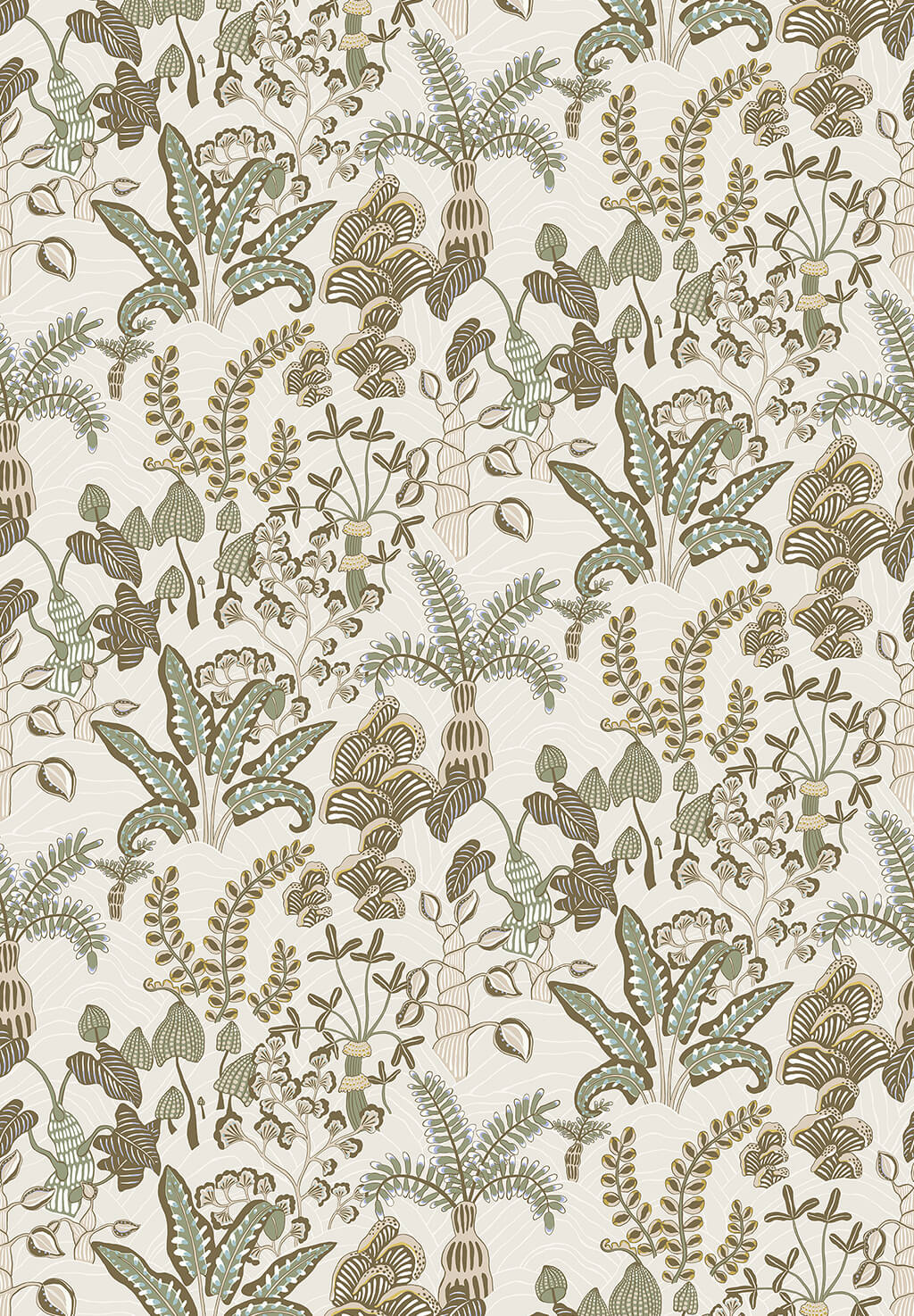 Woodland Floor Wallpaper | Soft Olive