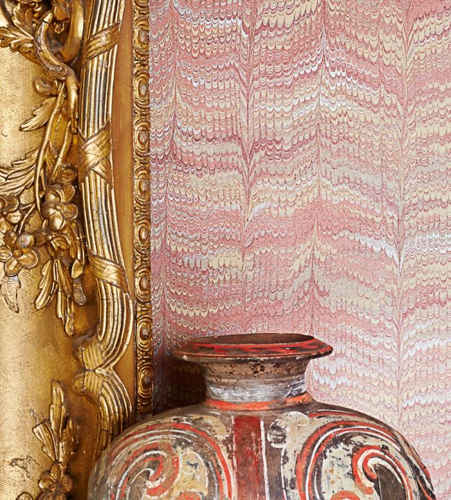 Jaipur Plain Wallpaper - Red - ZJAI311727 - Zoffany