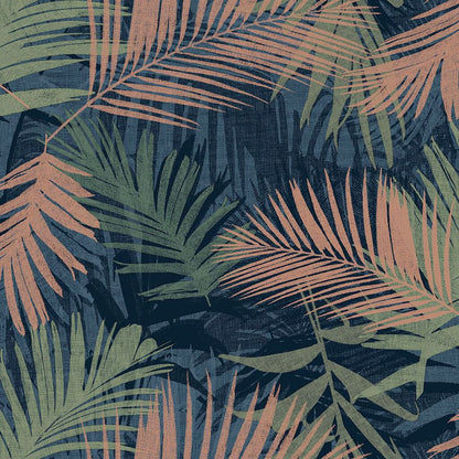 Jungle Glam Wallpaper - Blue & Green - Boutique Luxury