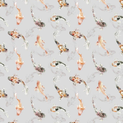 Koi Carp Amber Fabric