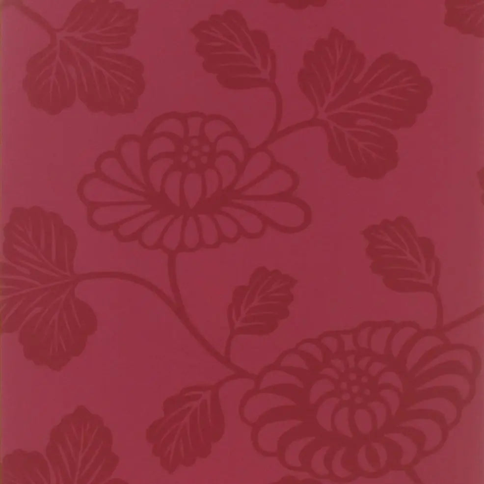 Kashima Wallpaper - Cranberry - P462/05 - Designers Guild