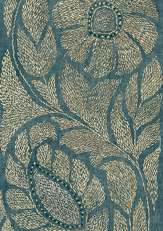 Kashmiri Wallpaper - Marmara Gold - Lewis & Wood