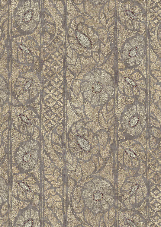 Kashmiri Wallpaper - Pumice Gilt - Lewis & Wood