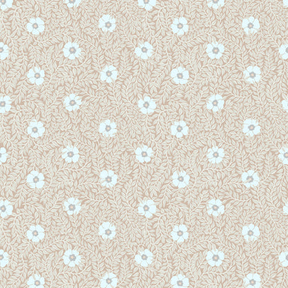 Kicki Wallpaper - Apricot - Summer Gray
