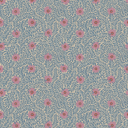 Kicki Wallpaper - Petal Pink - Summer Gray
