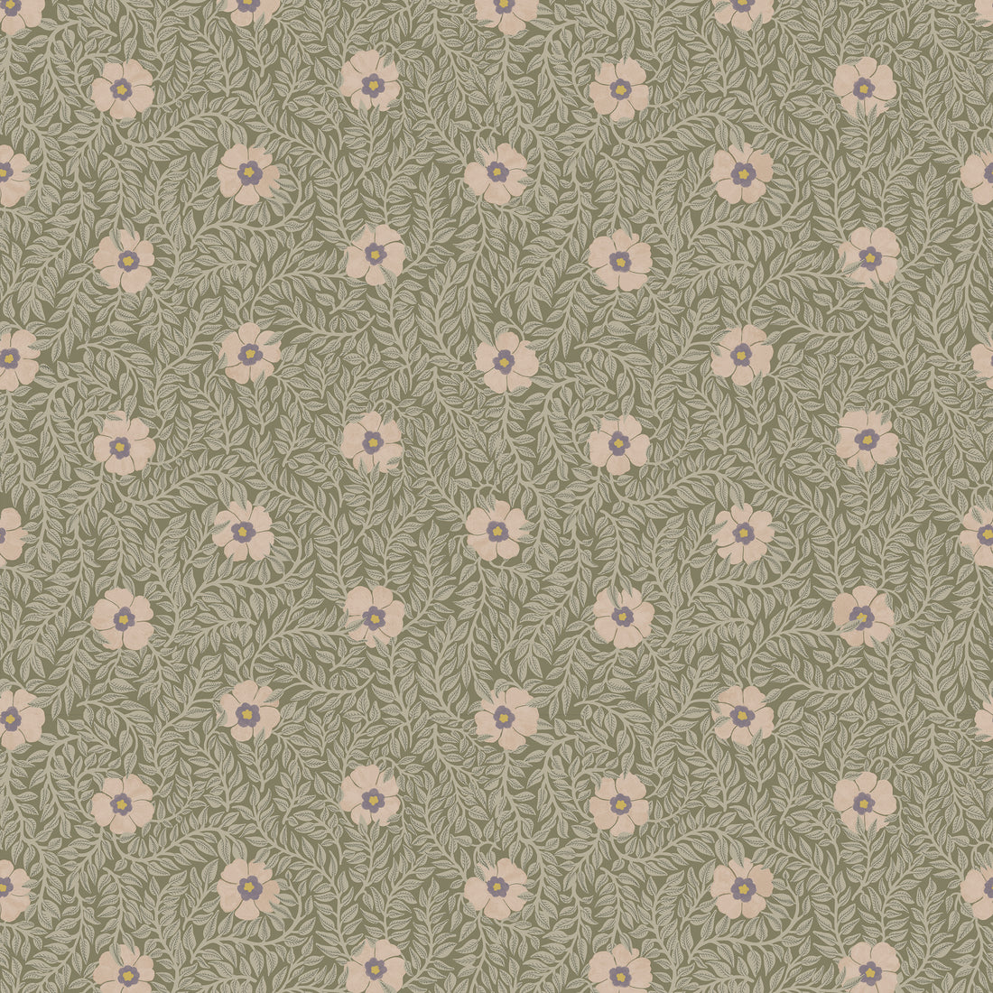 Kicki Wallpaper - Soft lilac - Summer Gray
