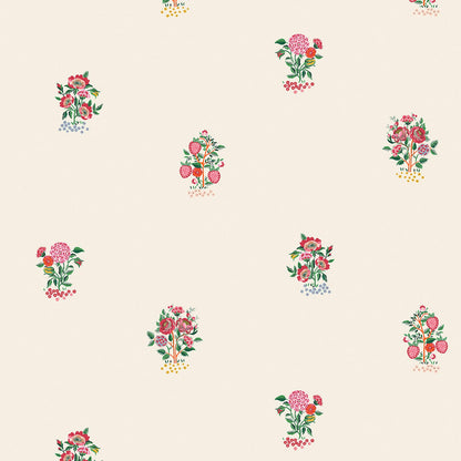 Kingdom Posey Wallpaper - Pink - 125530 - Cath Kidston