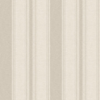 LAN100071 - Heritage Stripe Wallpaper - Vintage Cream & Stone - Lucie Annabel