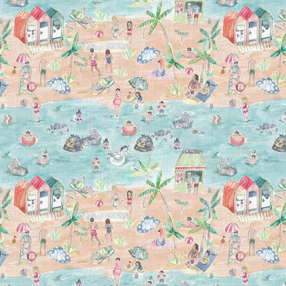 Lets Go To The Beach Sand Fabric